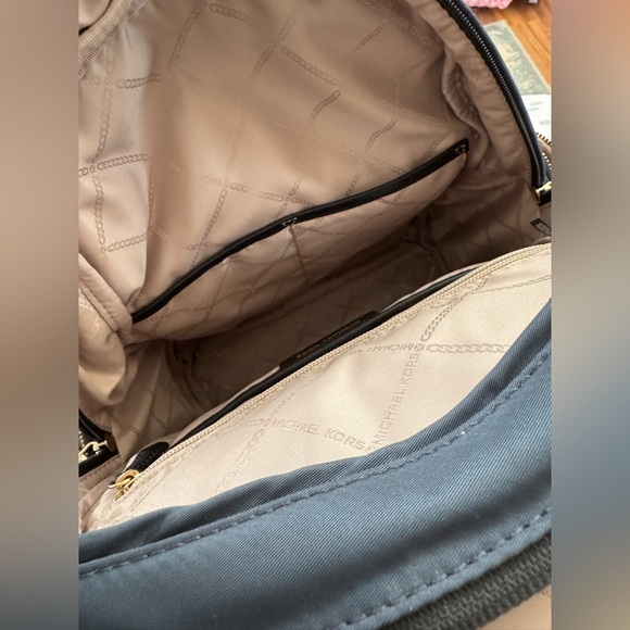 Michael Kors Prescott Navy Blue Backpack - Picture 6 of 13